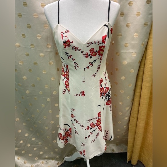 Tracy Reese Cherry Blossom Slip Dress in 100% Silk - Picture 1 of 4